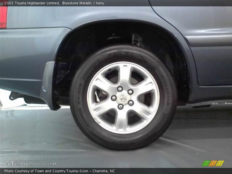 Bluestone Metallic / Ivory 2003 Toyota Highlander Limited