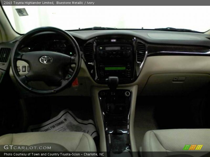 Bluestone Metallic / Ivory 2003 Toyota Highlander Limited