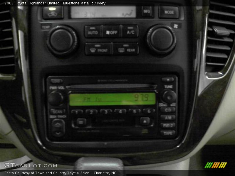 Bluestone Metallic / Ivory 2003 Toyota Highlander Limited
