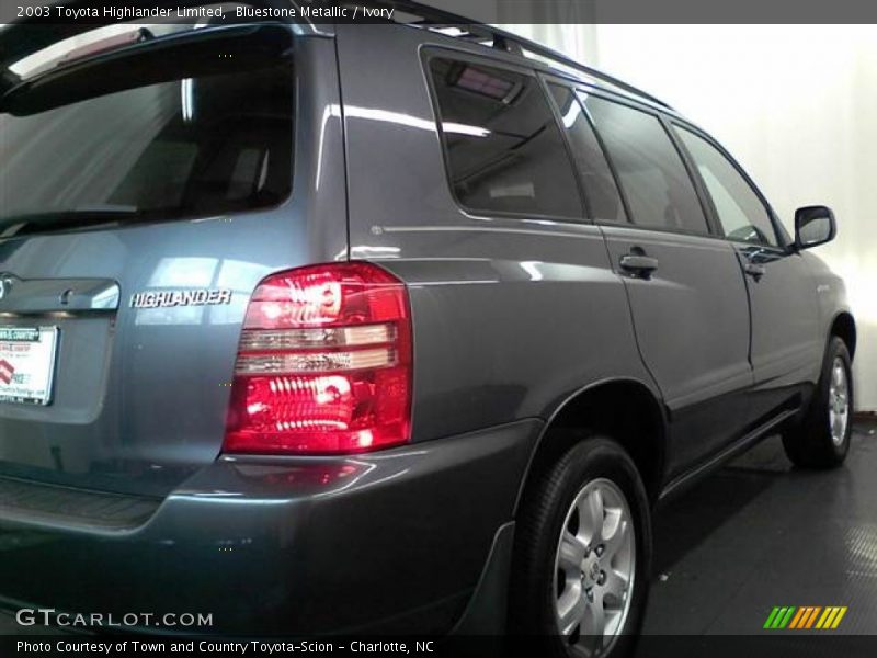 Bluestone Metallic / Ivory 2003 Toyota Highlander Limited