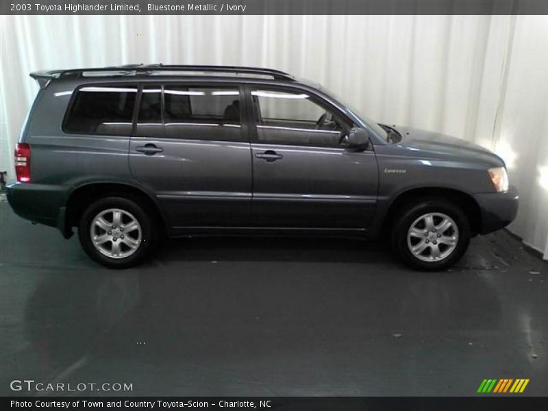Bluestone Metallic / Ivory 2003 Toyota Highlander Limited