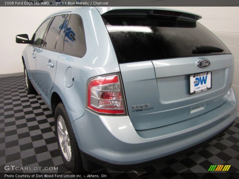 Light Ice Blue Metallic / Charcoal 2008 Ford Edge SEL AWD