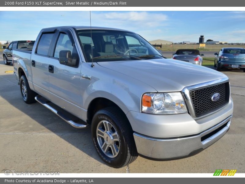 Silver Metallic / Medium/Dark Flint 2008 Ford F150 XLT SuperCrew