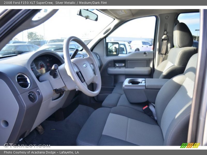 Silver Metallic / Medium/Dark Flint 2008 Ford F150 XLT SuperCrew