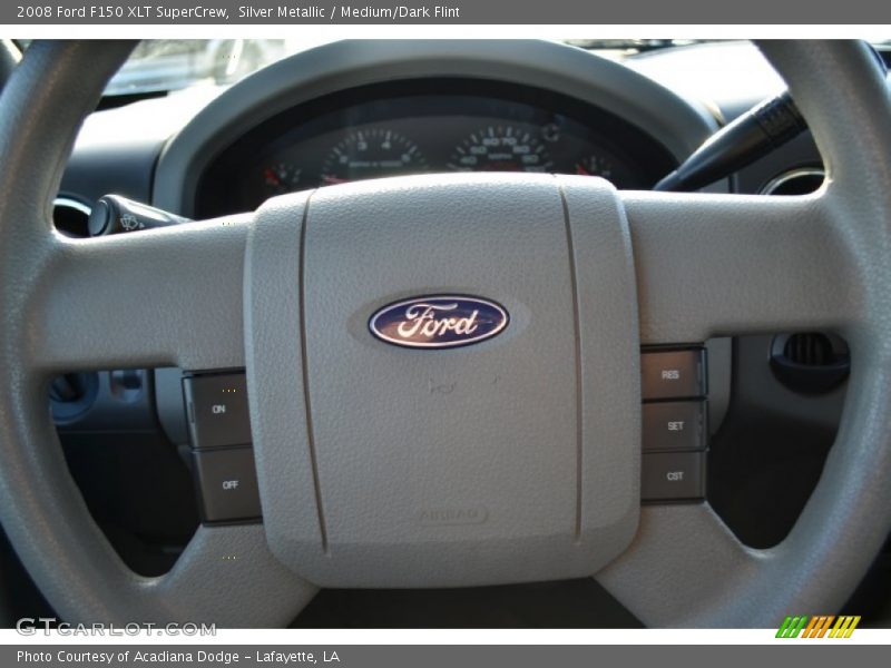 Silver Metallic / Medium/Dark Flint 2008 Ford F150 XLT SuperCrew
