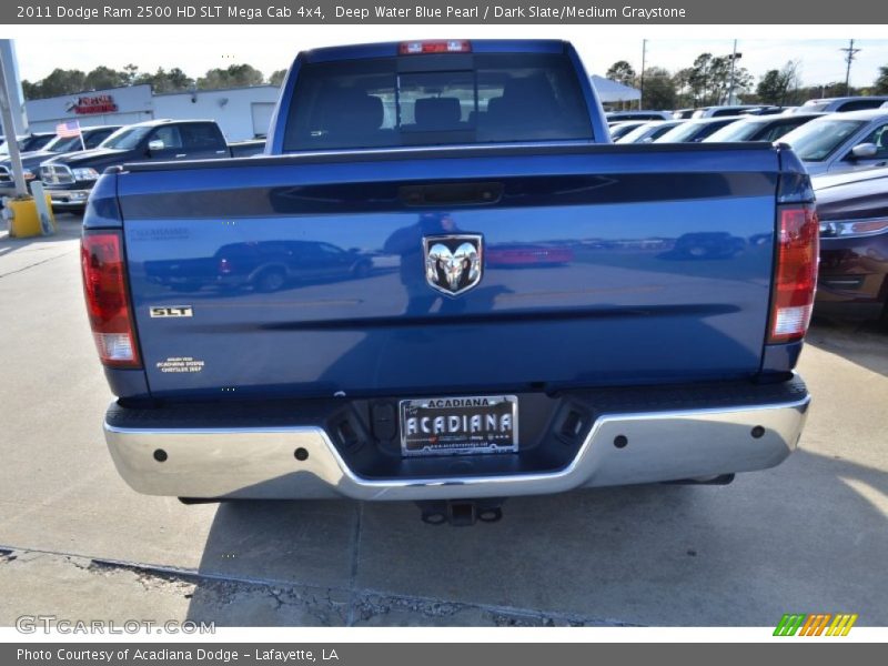 Deep Water Blue Pearl / Dark Slate/Medium Graystone 2011 Dodge Ram 2500 HD SLT Mega Cab 4x4