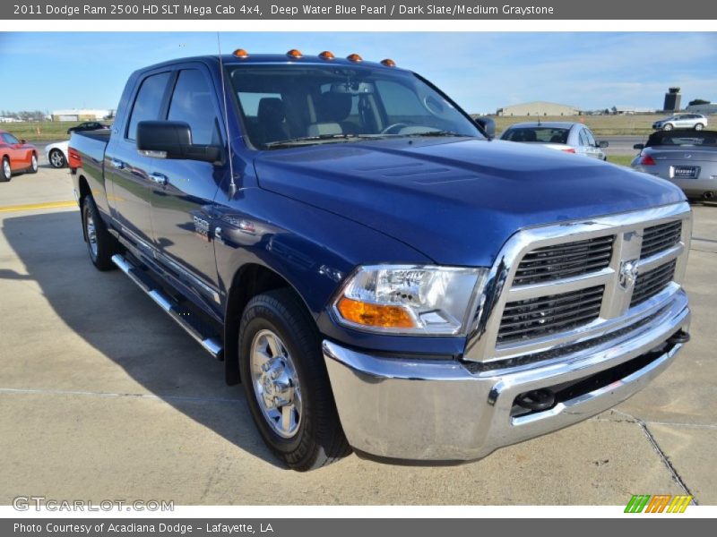 Deep Water Blue Pearl / Dark Slate/Medium Graystone 2011 Dodge Ram 2500 HD SLT Mega Cab 4x4