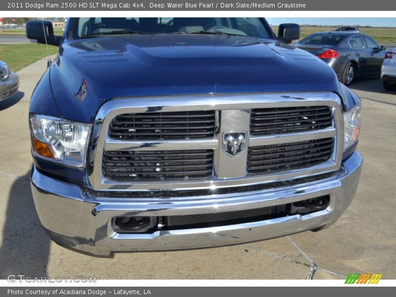 Deep Water Blue Pearl / Dark Slate/Medium Graystone 2011 Dodge Ram 2500 HD SLT Mega Cab 4x4