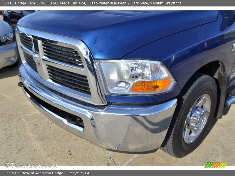 Deep Water Blue Pearl / Dark Slate/Medium Graystone 2011 Dodge Ram 2500 HD SLT Mega Cab 4x4