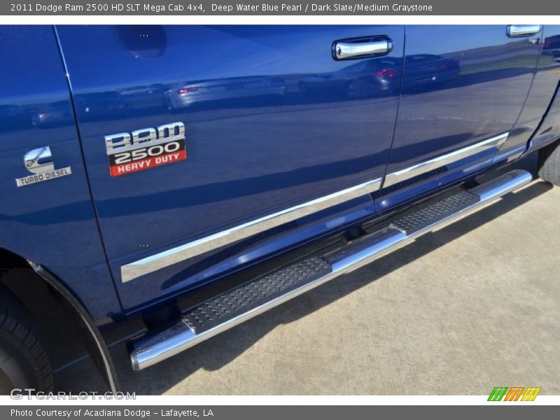 Deep Water Blue Pearl / Dark Slate/Medium Graystone 2011 Dodge Ram 2500 HD SLT Mega Cab 4x4