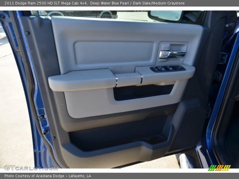 Deep Water Blue Pearl / Dark Slate/Medium Graystone 2011 Dodge Ram 2500 HD SLT Mega Cab 4x4