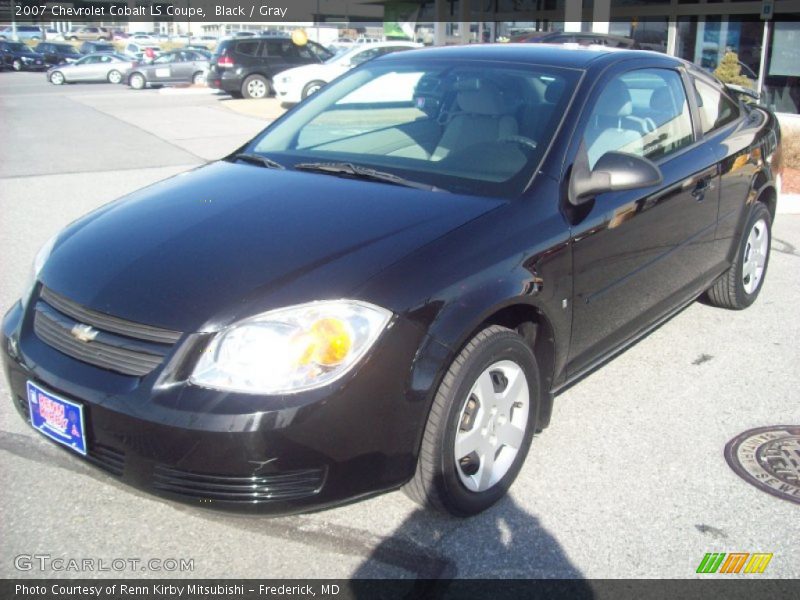 Black / Gray 2007 Chevrolet Cobalt LS Coupe