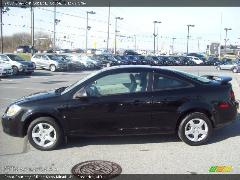 Black / Gray 2007 Chevrolet Cobalt LS Coupe
