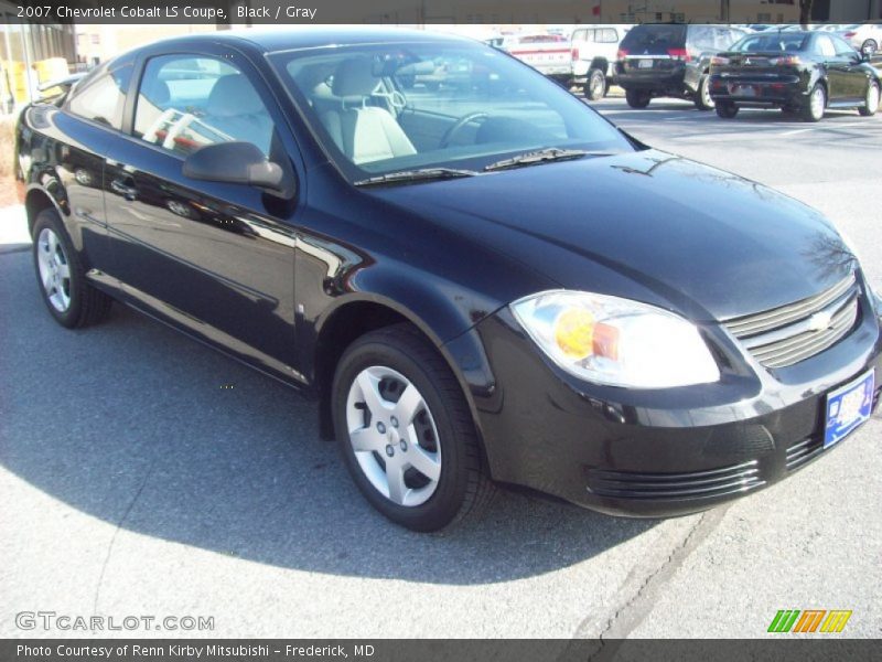Black / Gray 2007 Chevrolet Cobalt LS Coupe