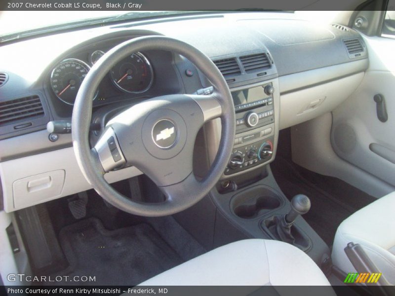 Black / Gray 2007 Chevrolet Cobalt LS Coupe