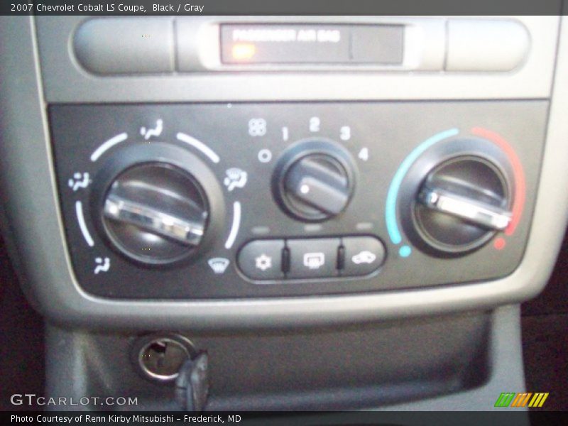 Black / Gray 2007 Chevrolet Cobalt LS Coupe