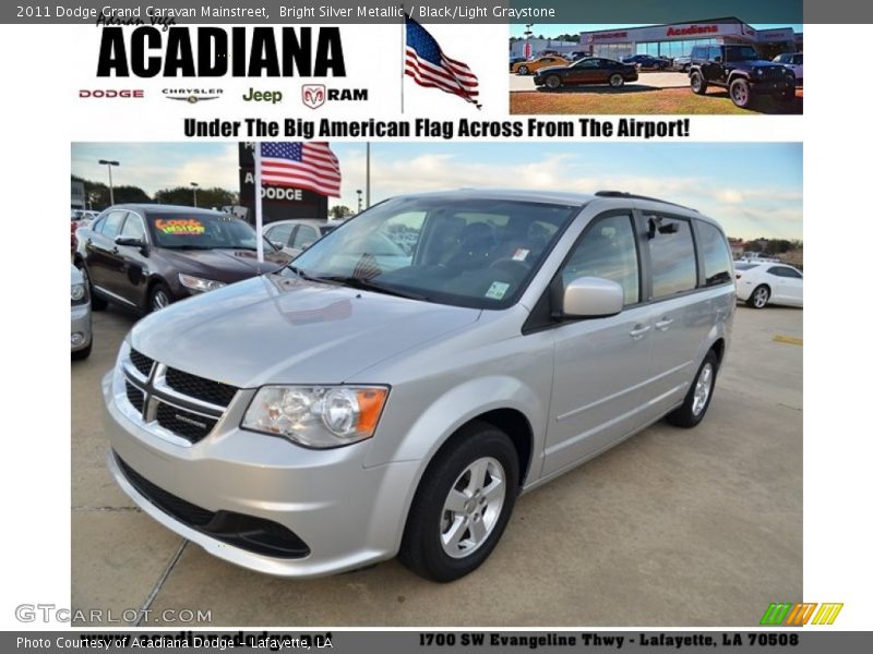 Bright Silver Metallic / Black/Light Graystone 2011 Dodge Grand Caravan Mainstreet