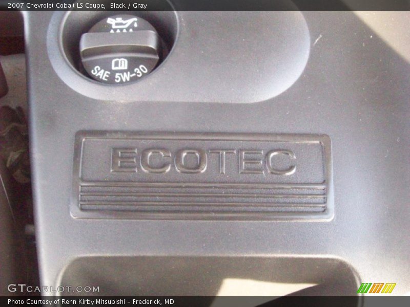 Black / Gray 2007 Chevrolet Cobalt LS Coupe