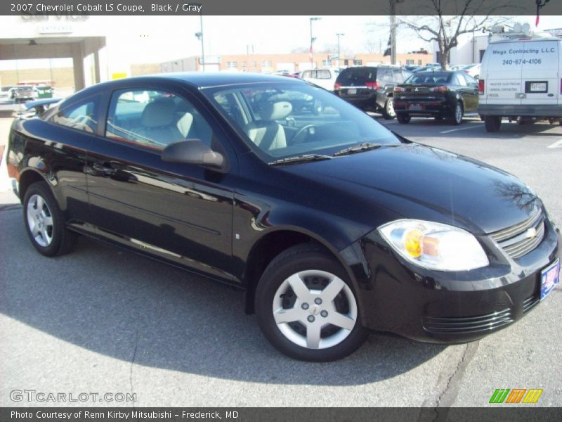 Black / Gray 2007 Chevrolet Cobalt LS Coupe