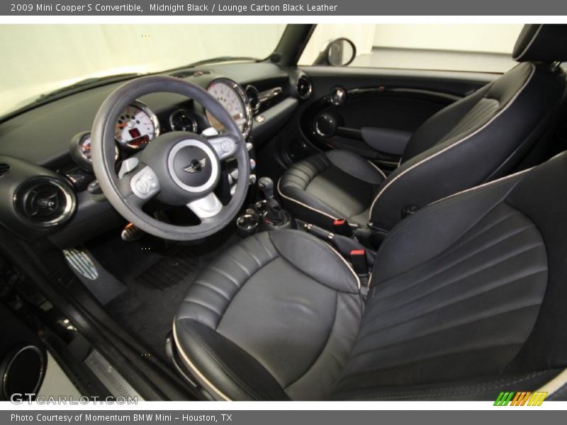 Midnight Black / Lounge Carbon Black Leather 2009 Mini Cooper S Convertible