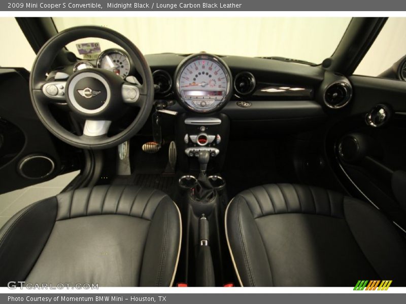 Midnight Black / Lounge Carbon Black Leather 2009 Mini Cooper S Convertible