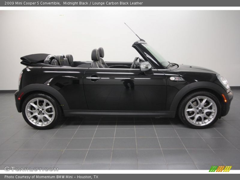 Midnight Black / Lounge Carbon Black Leather 2009 Mini Cooper S Convertible