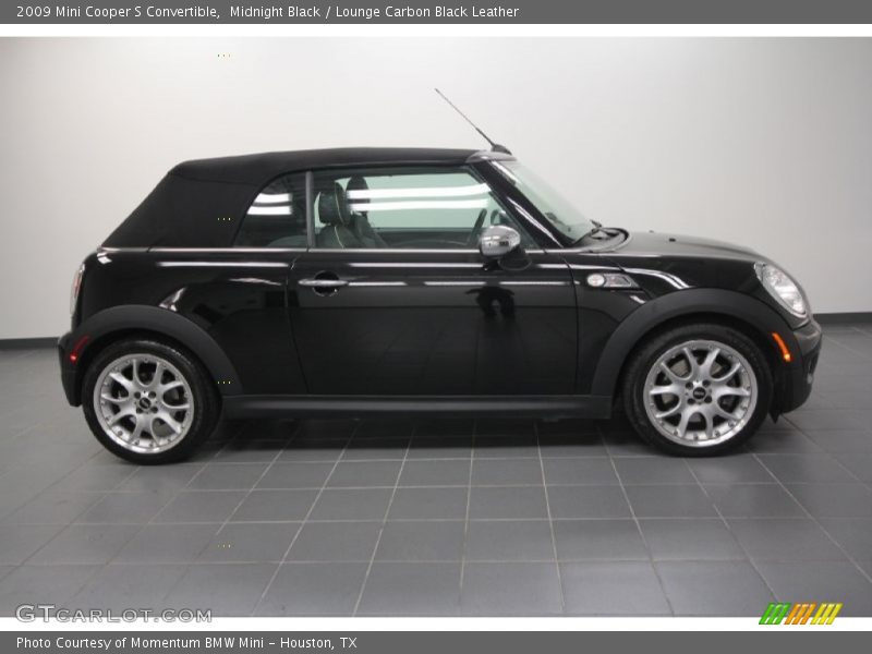 Midnight Black / Lounge Carbon Black Leather 2009 Mini Cooper S Convertible