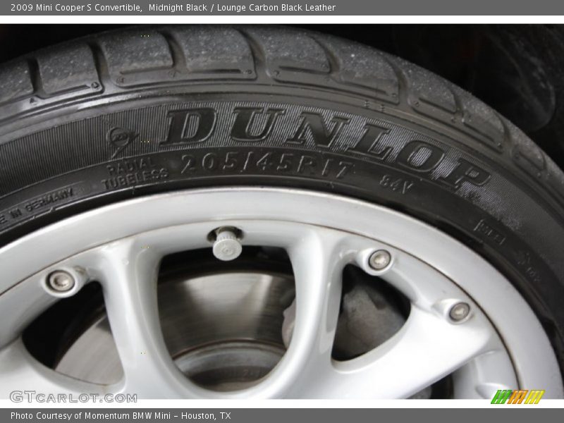 Midnight Black / Lounge Carbon Black Leather 2009 Mini Cooper S Convertible