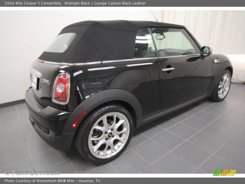 Midnight Black / Lounge Carbon Black Leather 2009 Mini Cooper S Convertible