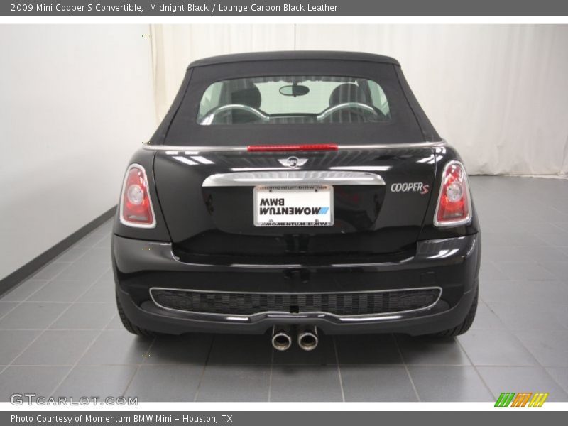 Midnight Black / Lounge Carbon Black Leather 2009 Mini Cooper S Convertible