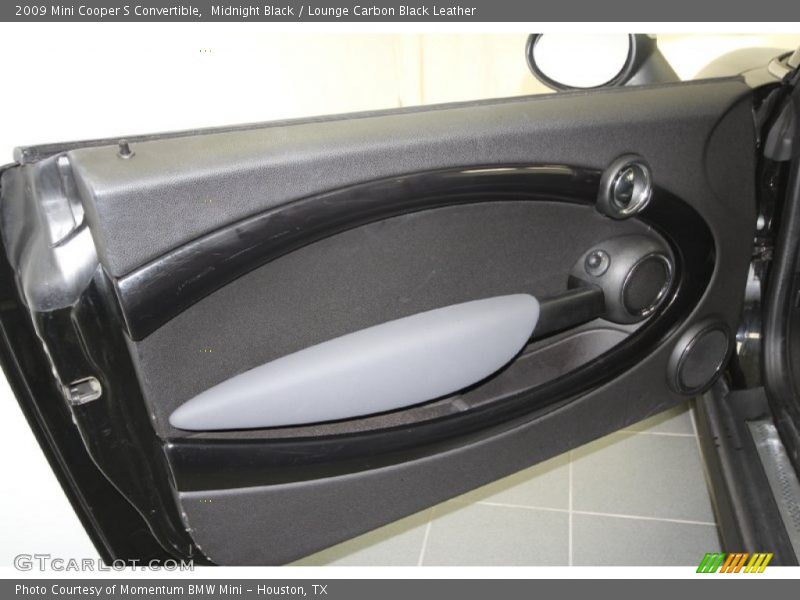 Midnight Black / Lounge Carbon Black Leather 2009 Mini Cooper S Convertible