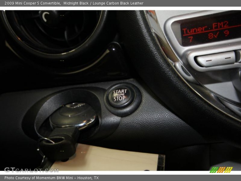 Midnight Black / Lounge Carbon Black Leather 2009 Mini Cooper S Convertible