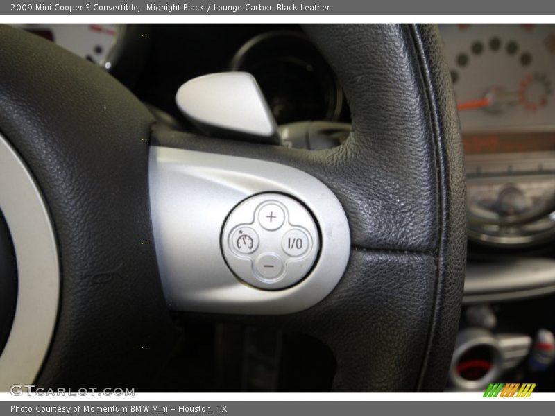 Midnight Black / Lounge Carbon Black Leather 2009 Mini Cooper S Convertible