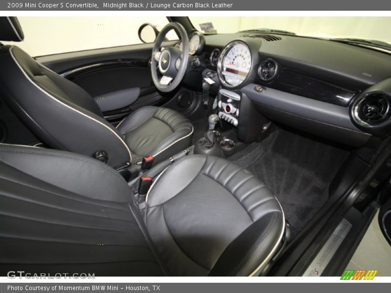 Midnight Black / Lounge Carbon Black Leather 2009 Mini Cooper S Convertible