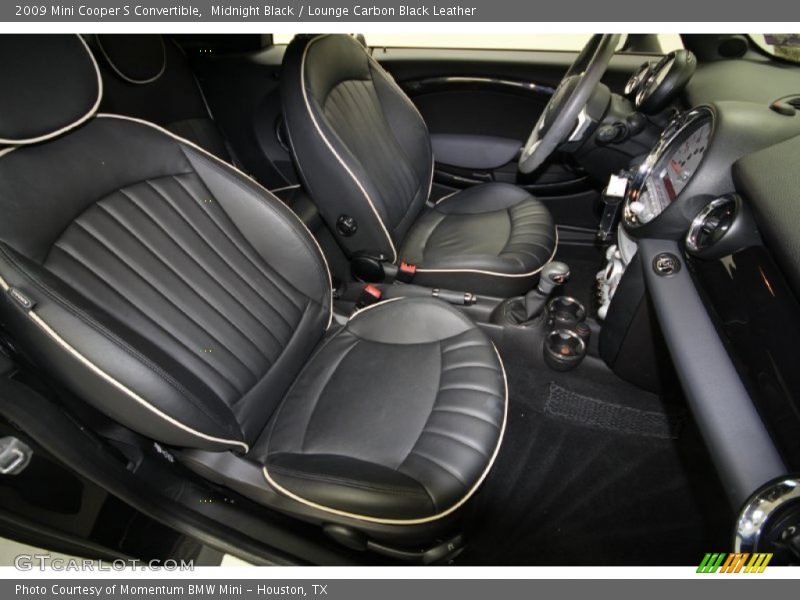 Midnight Black / Lounge Carbon Black Leather 2009 Mini Cooper S Convertible