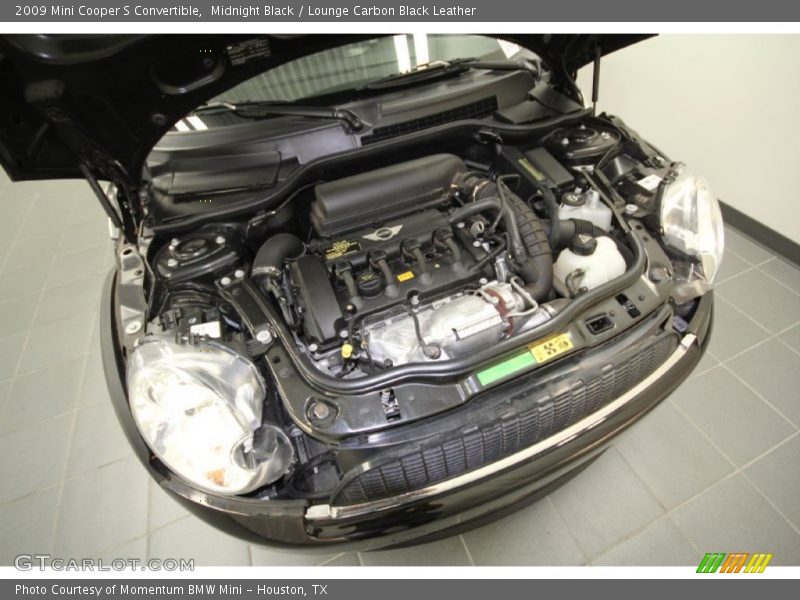 Midnight Black / Lounge Carbon Black Leather 2009 Mini Cooper S Convertible