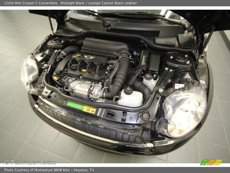Midnight Black / Lounge Carbon Black Leather 2009 Mini Cooper S Convertible