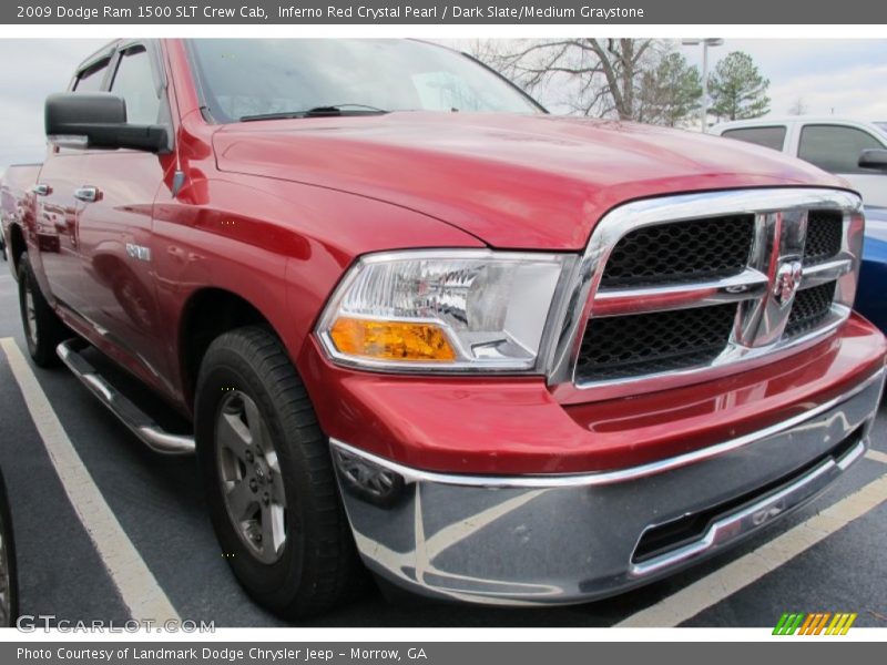 Inferno Red Crystal Pearl / Dark Slate/Medium Graystone 2009 Dodge Ram 1500 SLT Crew Cab