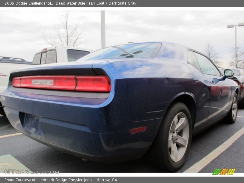 Deep Water Blue Pearl Coat / Dark Slate Gray 2009 Dodge Challenger SE