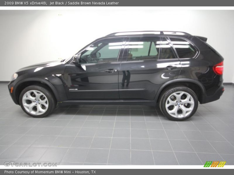 Jet Black / Saddle Brown Nevada Leather 2009 BMW X5 xDrive48i