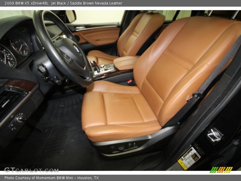 Jet Black / Saddle Brown Nevada Leather 2009 BMW X5 xDrive48i