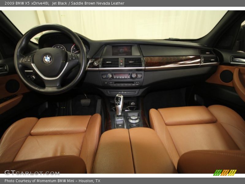 Jet Black / Saddle Brown Nevada Leather 2009 BMW X5 xDrive48i