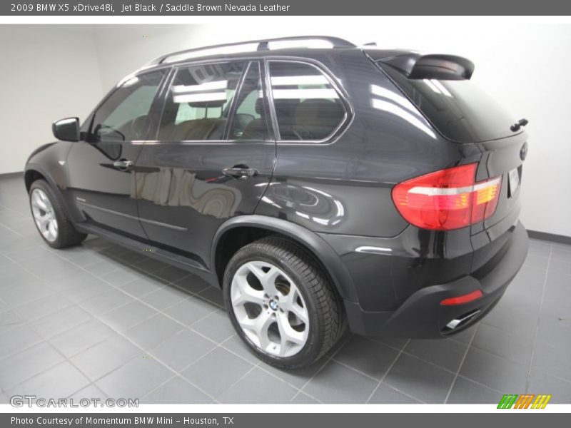 Jet Black / Saddle Brown Nevada Leather 2009 BMW X5 xDrive48i