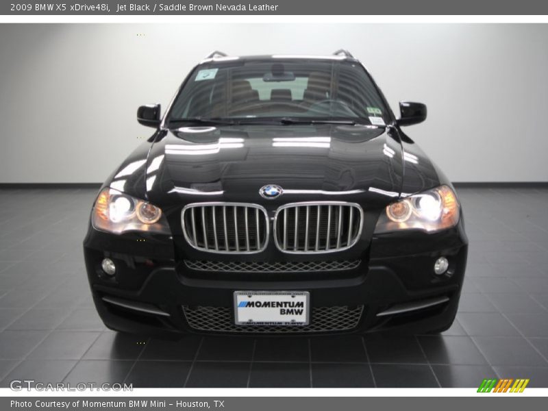 Jet Black / Saddle Brown Nevada Leather 2009 BMW X5 xDrive48i