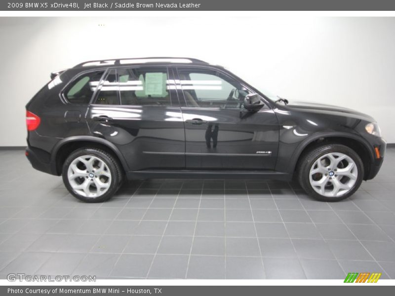 Jet Black / Saddle Brown Nevada Leather 2009 BMW X5 xDrive48i