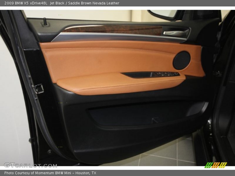 Jet Black / Saddle Brown Nevada Leather 2009 BMW X5 xDrive48i