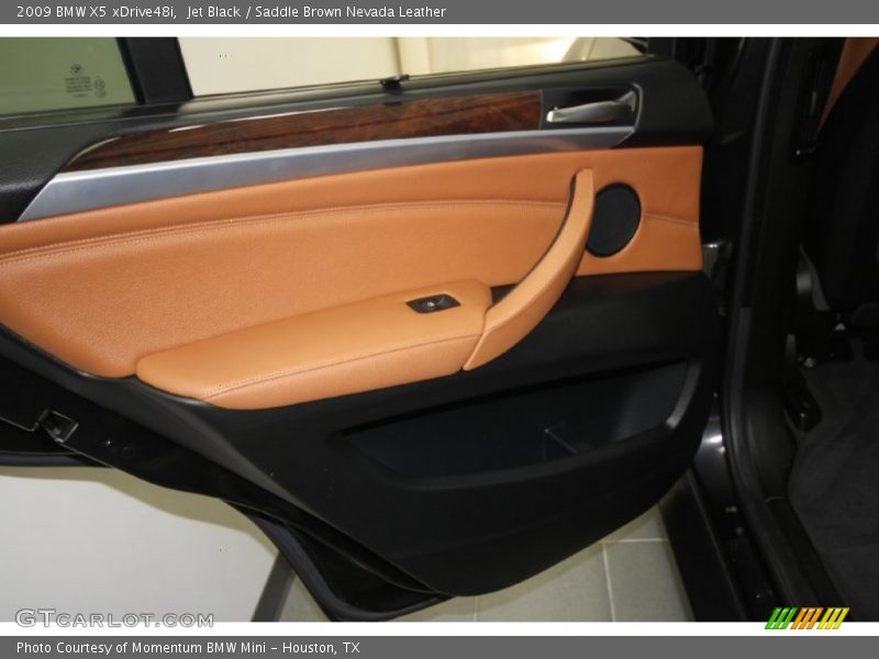 Jet Black / Saddle Brown Nevada Leather 2009 BMW X5 xDrive48i