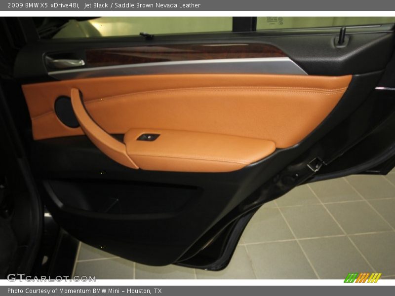 Jet Black / Saddle Brown Nevada Leather 2009 BMW X5 xDrive48i