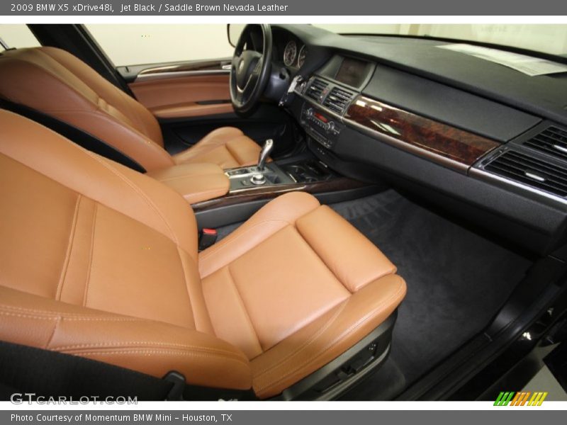 Jet Black / Saddle Brown Nevada Leather 2009 BMW X5 xDrive48i