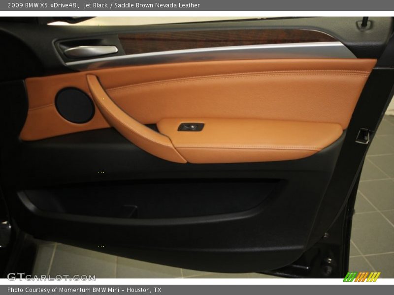 Jet Black / Saddle Brown Nevada Leather 2009 BMW X5 xDrive48i
